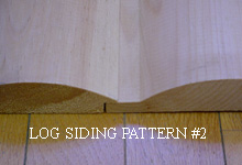 Ward Lumber - White pine Log Siding Pattern