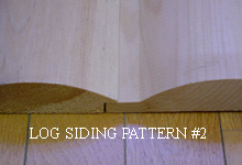 Ward Pine Mill - White pine Log Siding Pattern