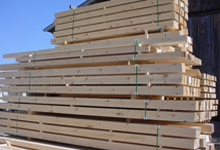 Ward Pine Mill - White pine Log Home Timbers