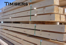 Ward Lumber - White pine Log Home Timbers