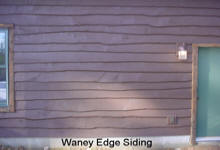Ward Lumber - White pine Waney Edge Siding - Adirondack Style